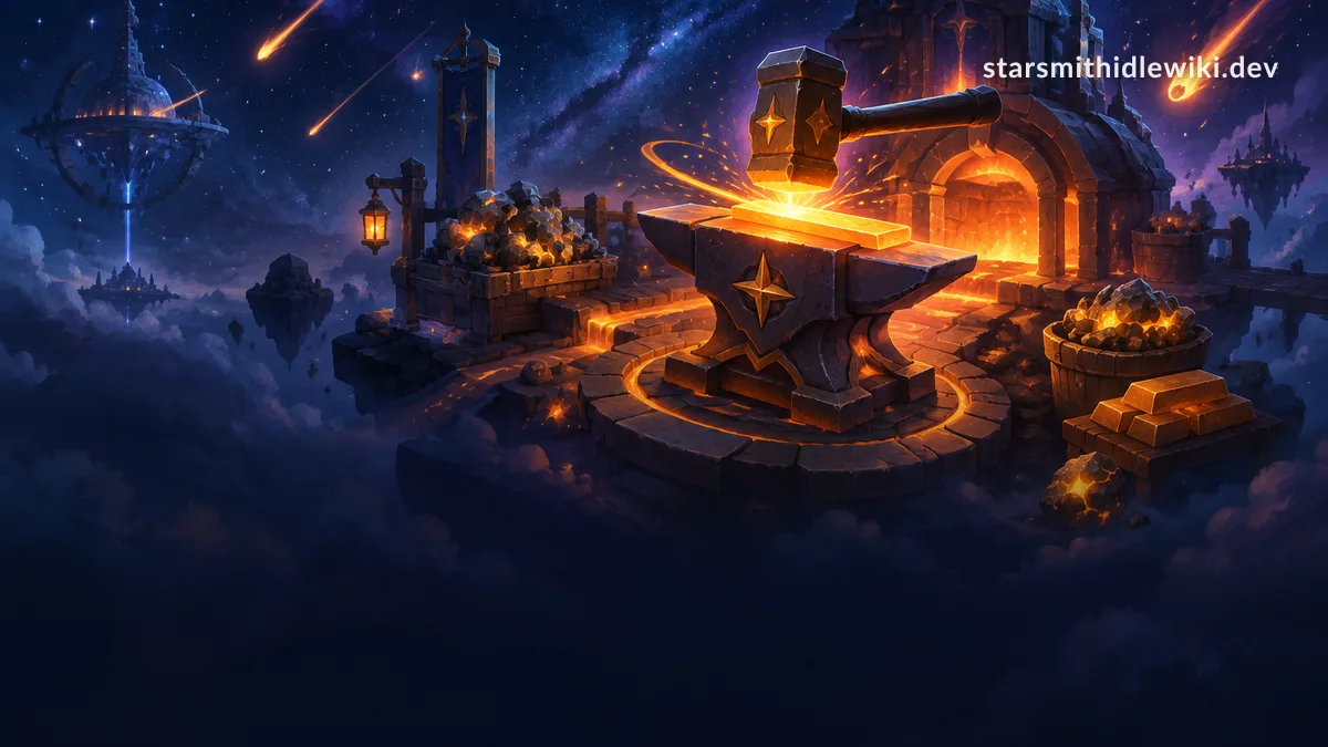 Starsmith Idle FORGE RUSH: Trigger and Play Pattern